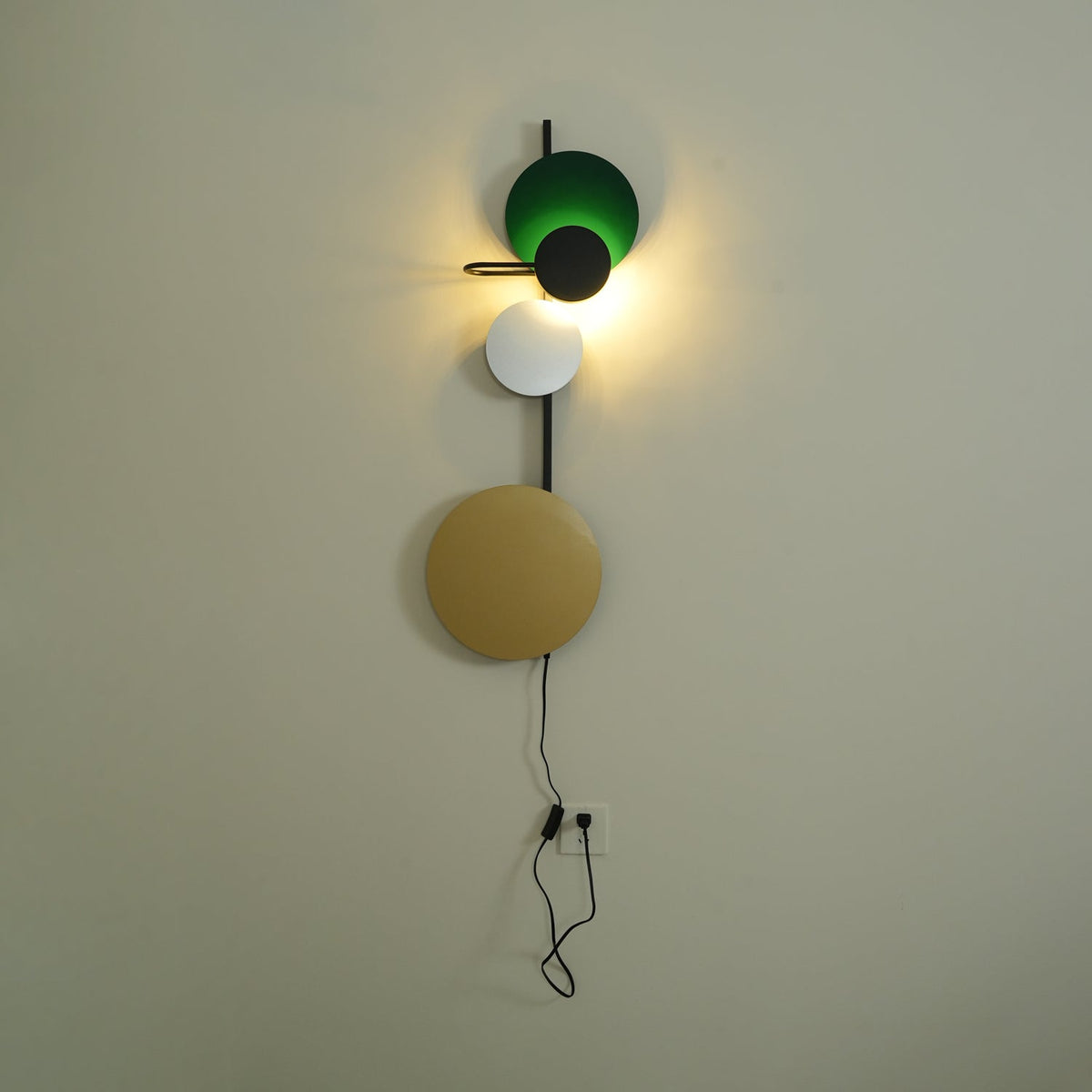 Jillian Modern Minimalist Plug-in Wall Lamp