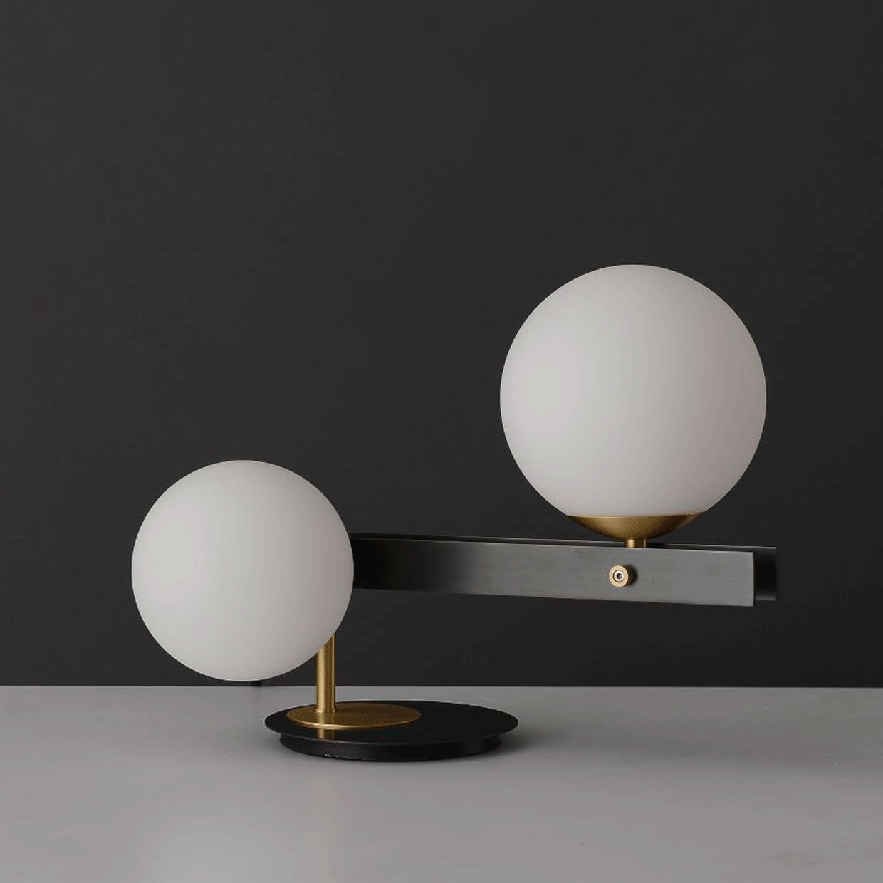 Veloella Contemporary Glass Table Lamp
