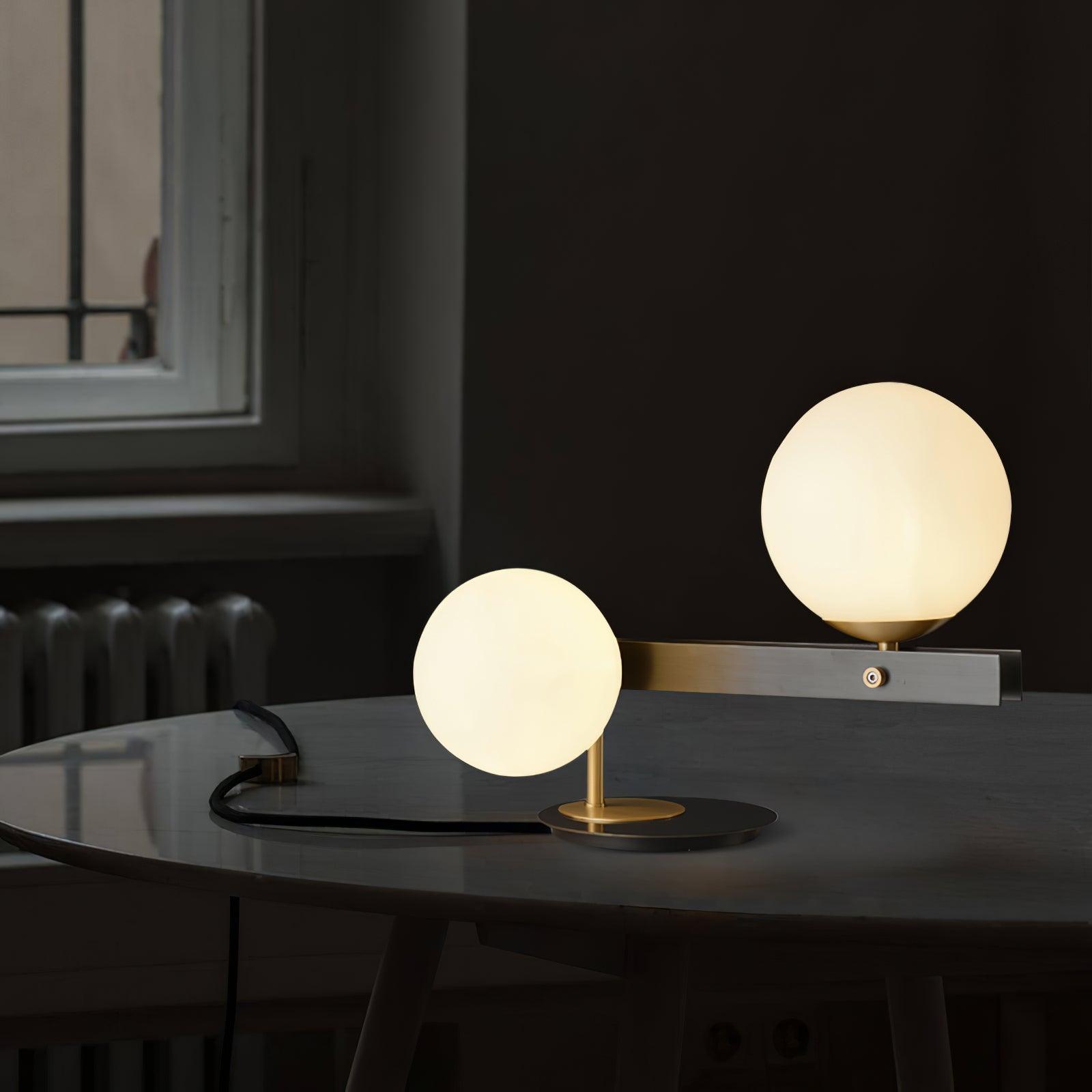 Veloella Contemporary Glass Table Lamp