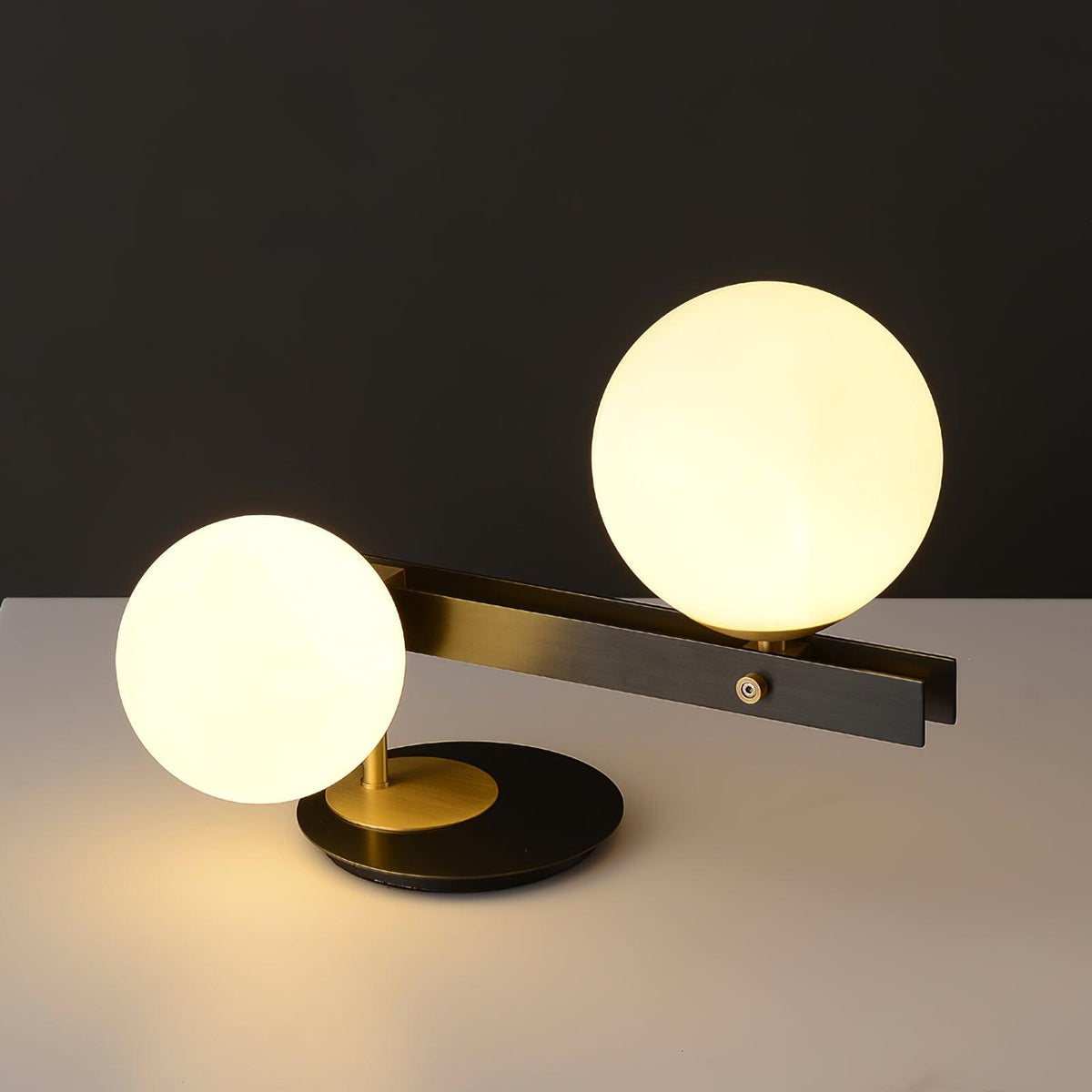 Veloella Contemporary Glass Table Lamp