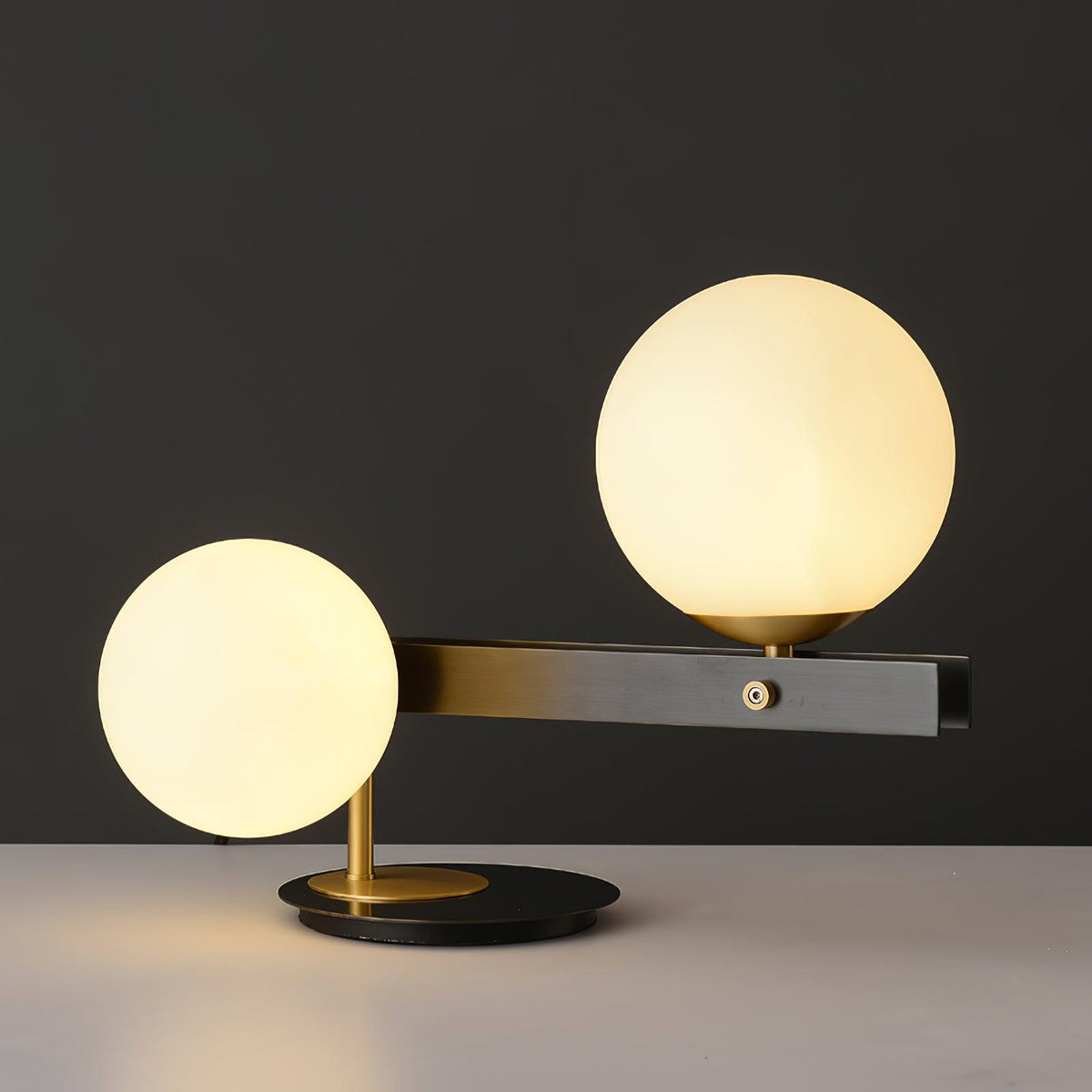 Veloella Contemporary Glass Table Lamp