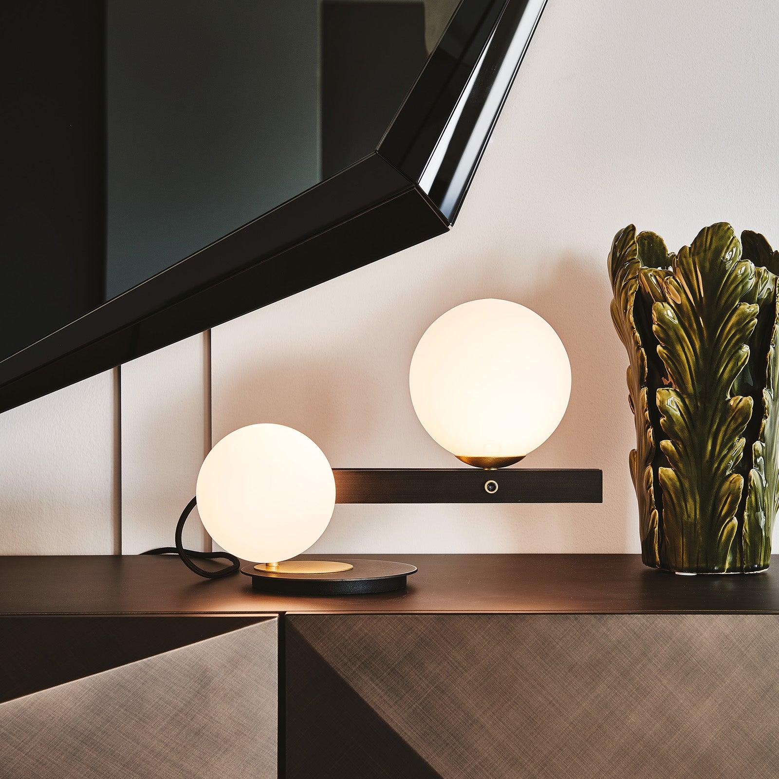 Veloella Contemporary Glass Table Lamp