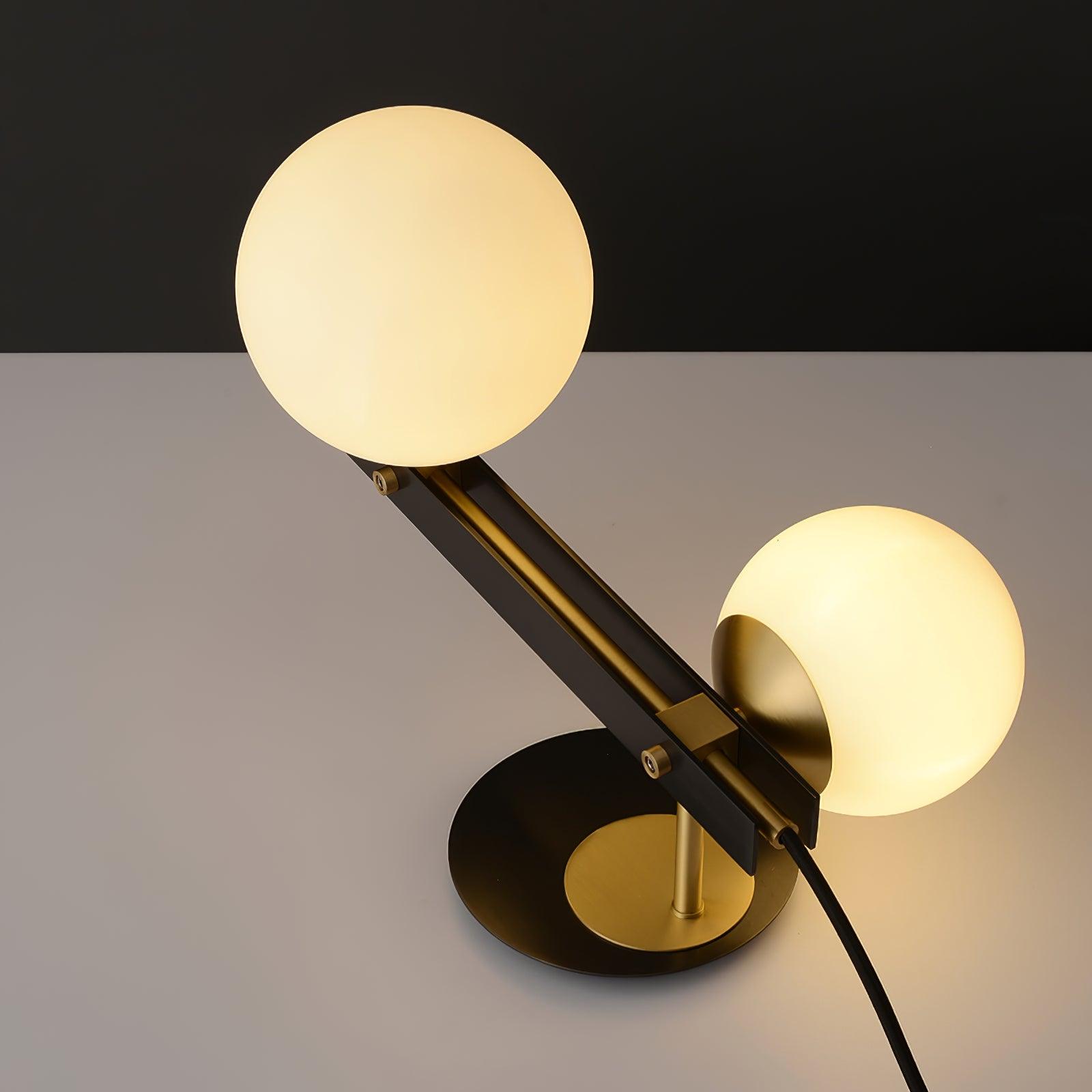Veloella Contemporary Glass Table Lamp