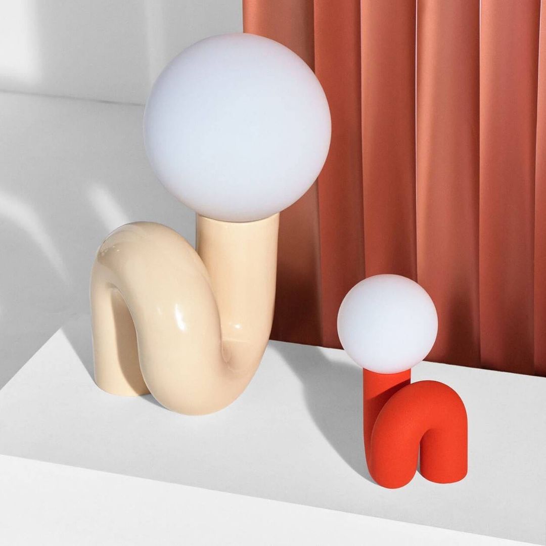Soreeon Lamp Playful N Shape All White