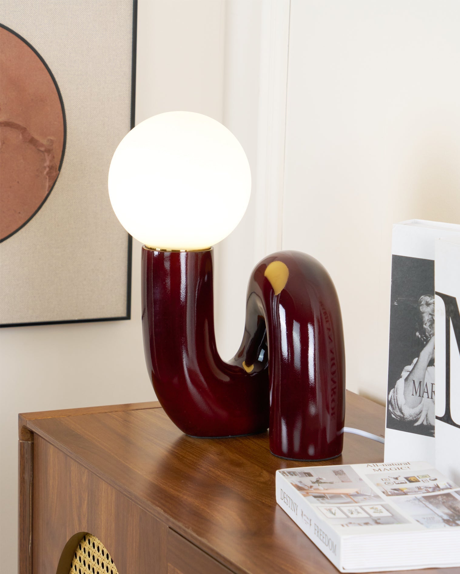 Soreeon Lamp Playful N Shape All White