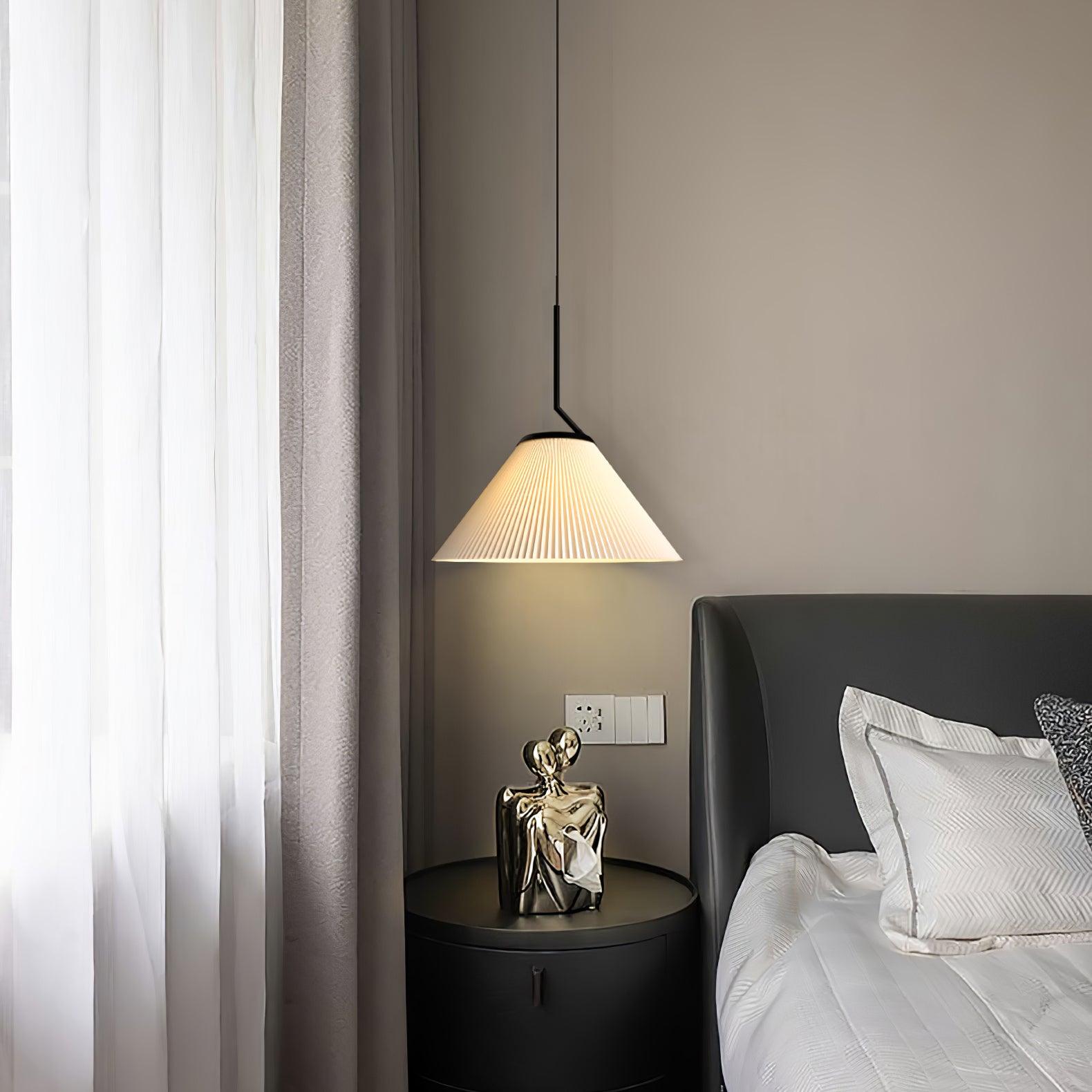 Tyrs Pleated Fabric Pendant Light
