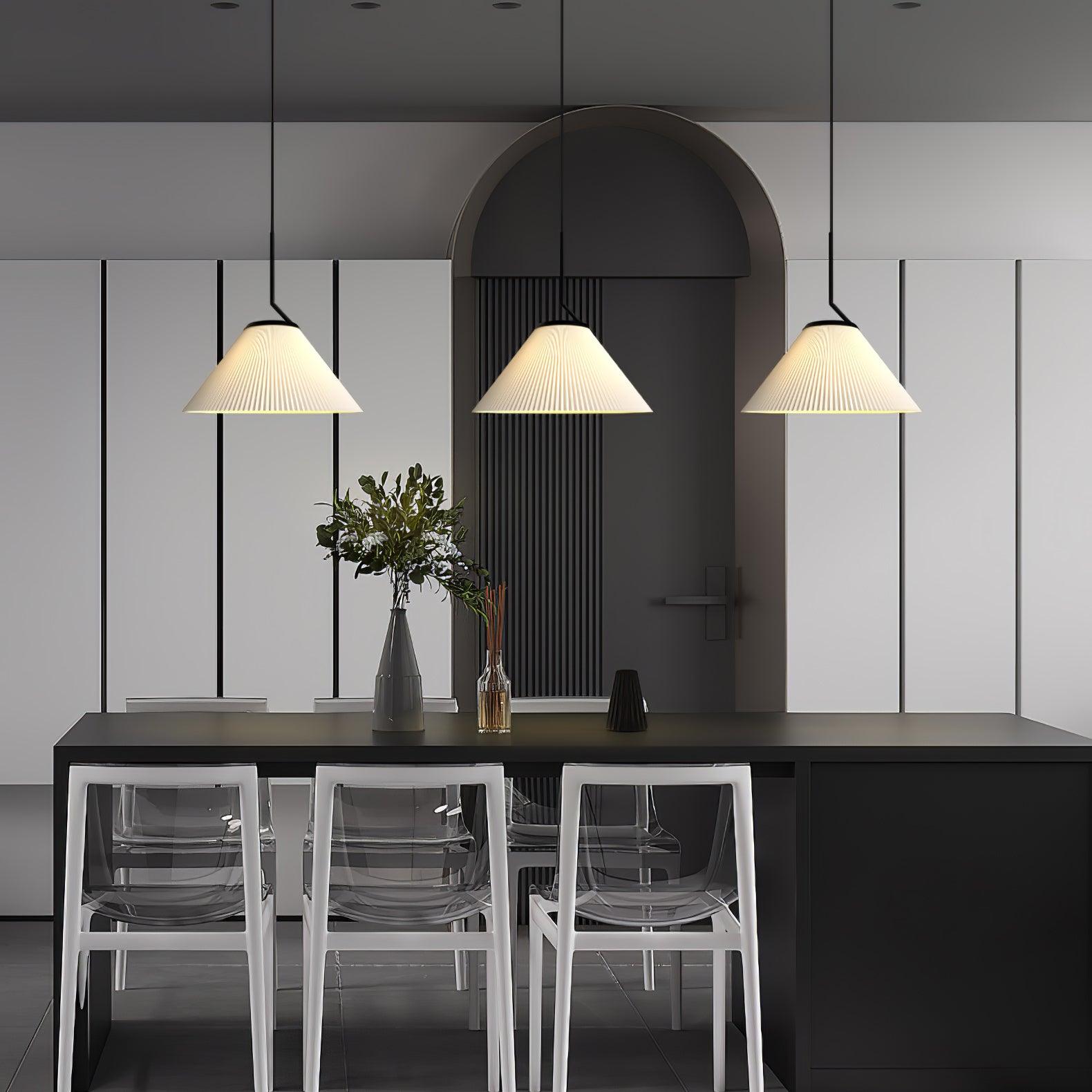 Tyrs Pleated Fabric Pendant Light