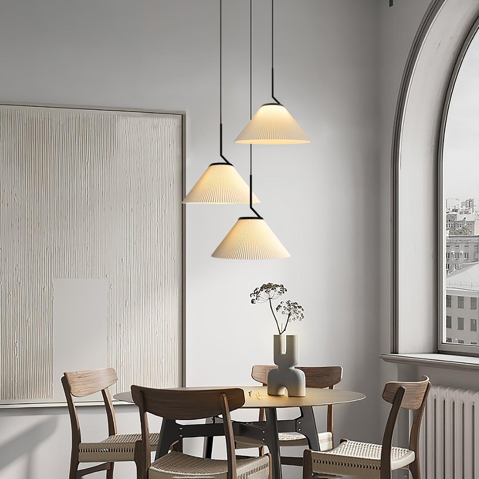 Tyrs Pleated Fabric Pendant Light