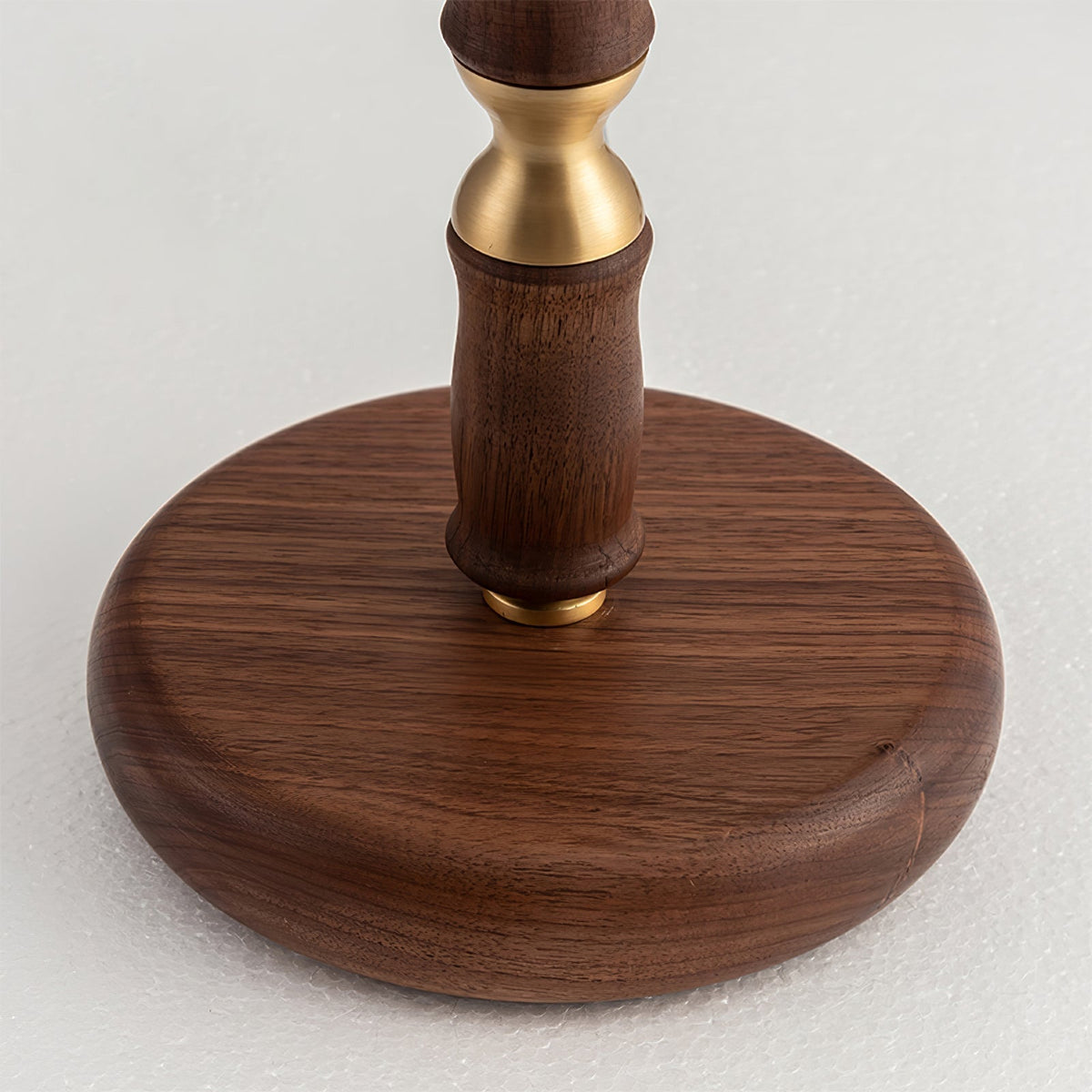 Fiora Pleated Walnut Table Lamp