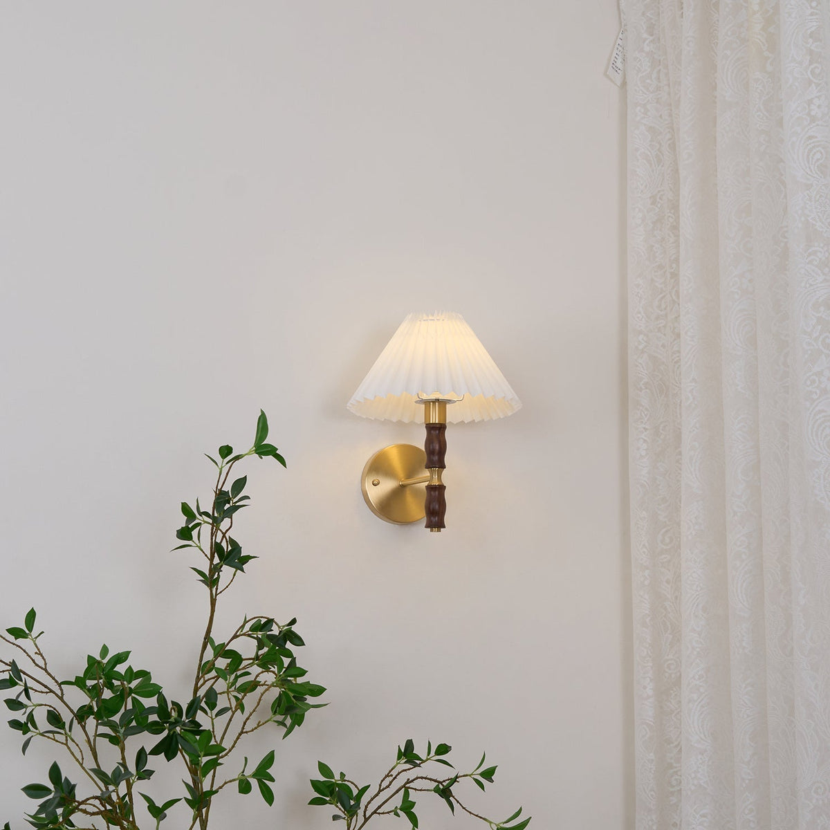 Lucienne Walnut Indoor Wall Light