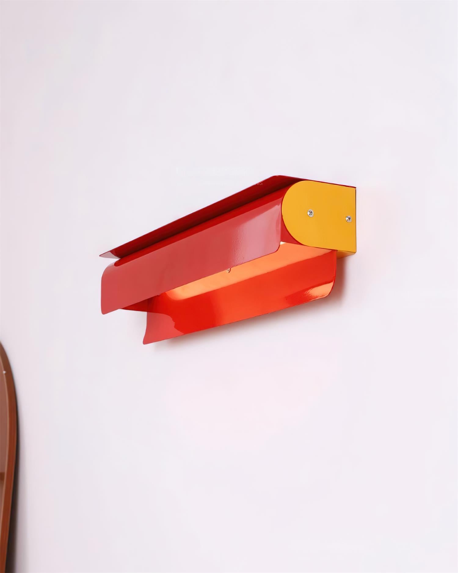 Plixo Sculptural Color-Block Wall Lamp - Neutral Decor