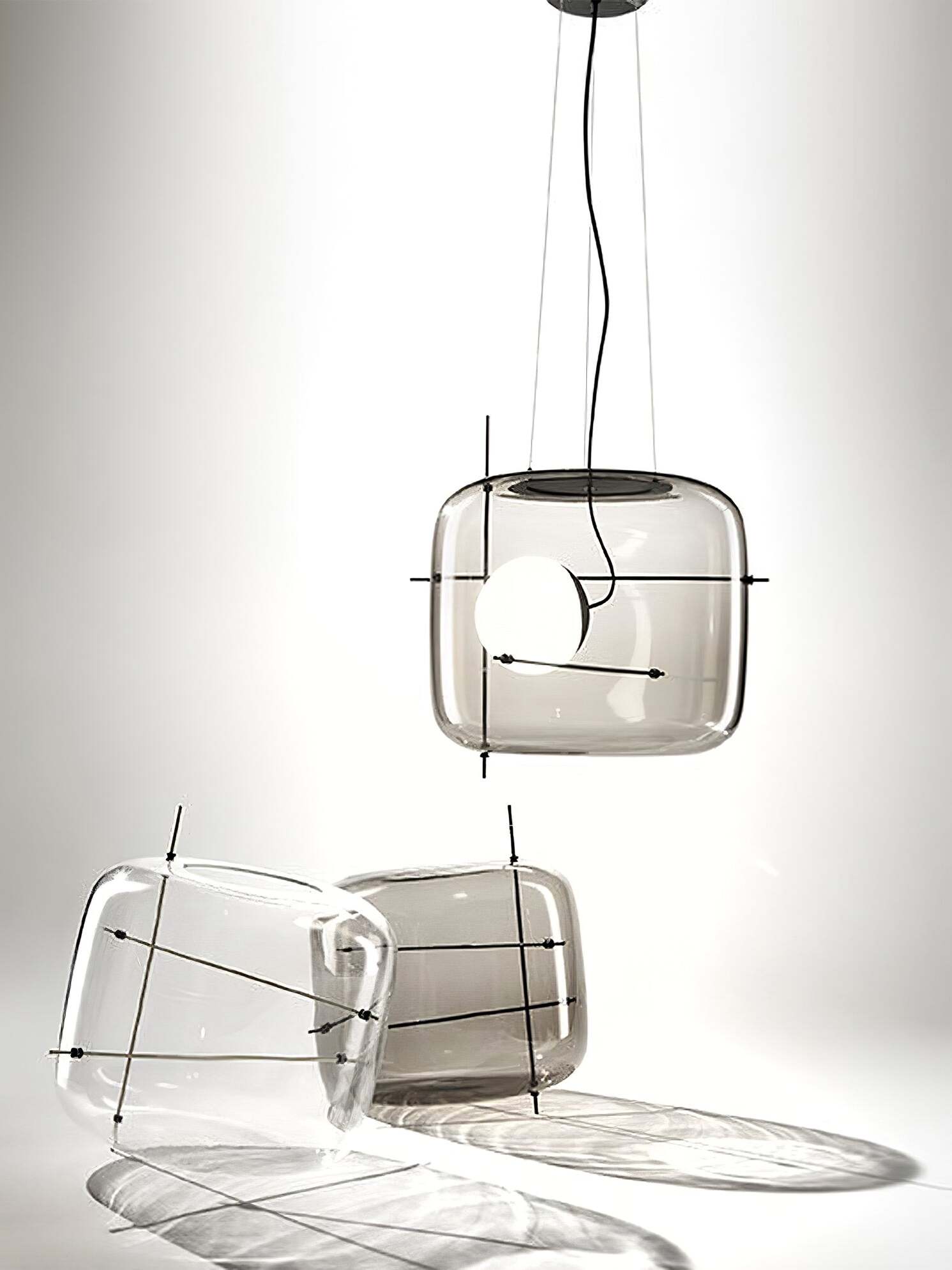 Ivex Glass Contemporary Pendant Light