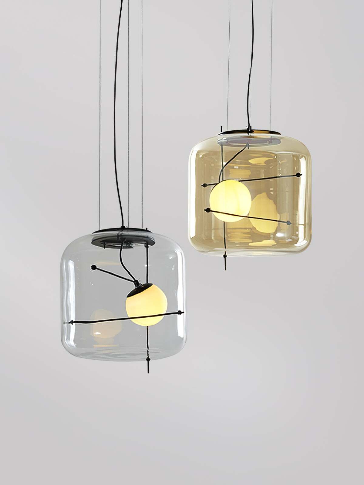 Ivex Glass Contemporary Pendant Light