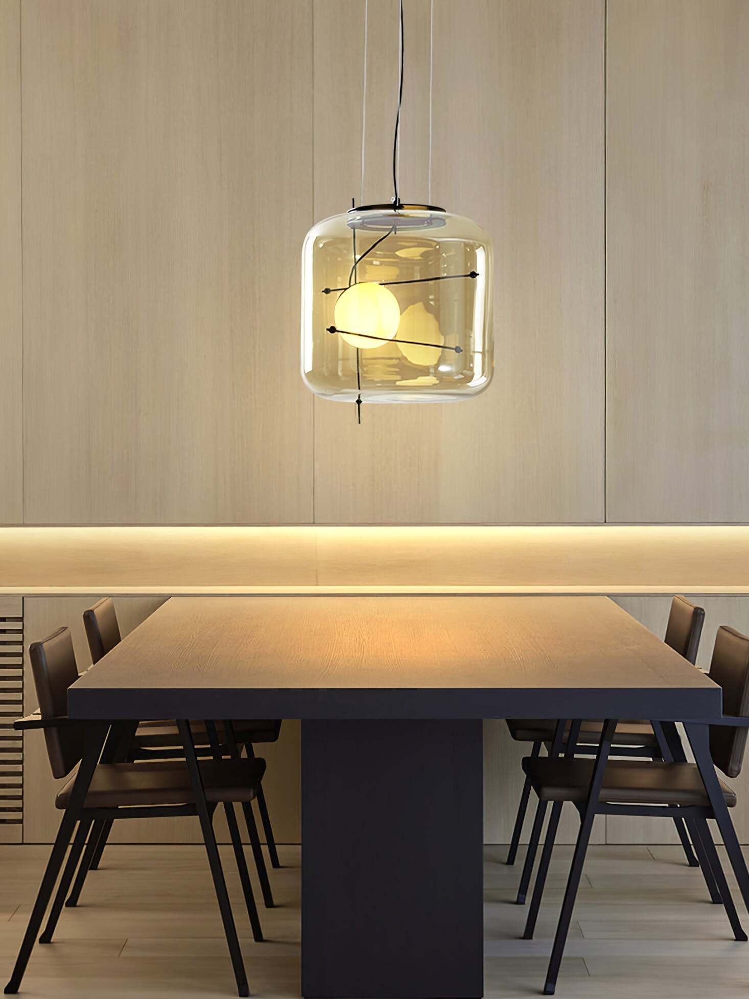 Ivex Glass Contemporary Pendant Light