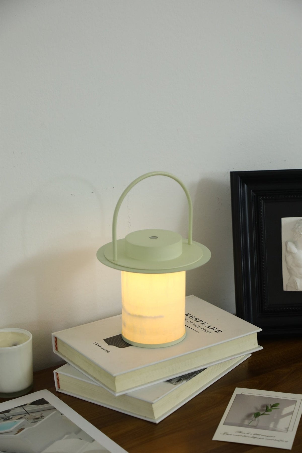 Pod Portable Rechargeable Alabaster Table Lamp