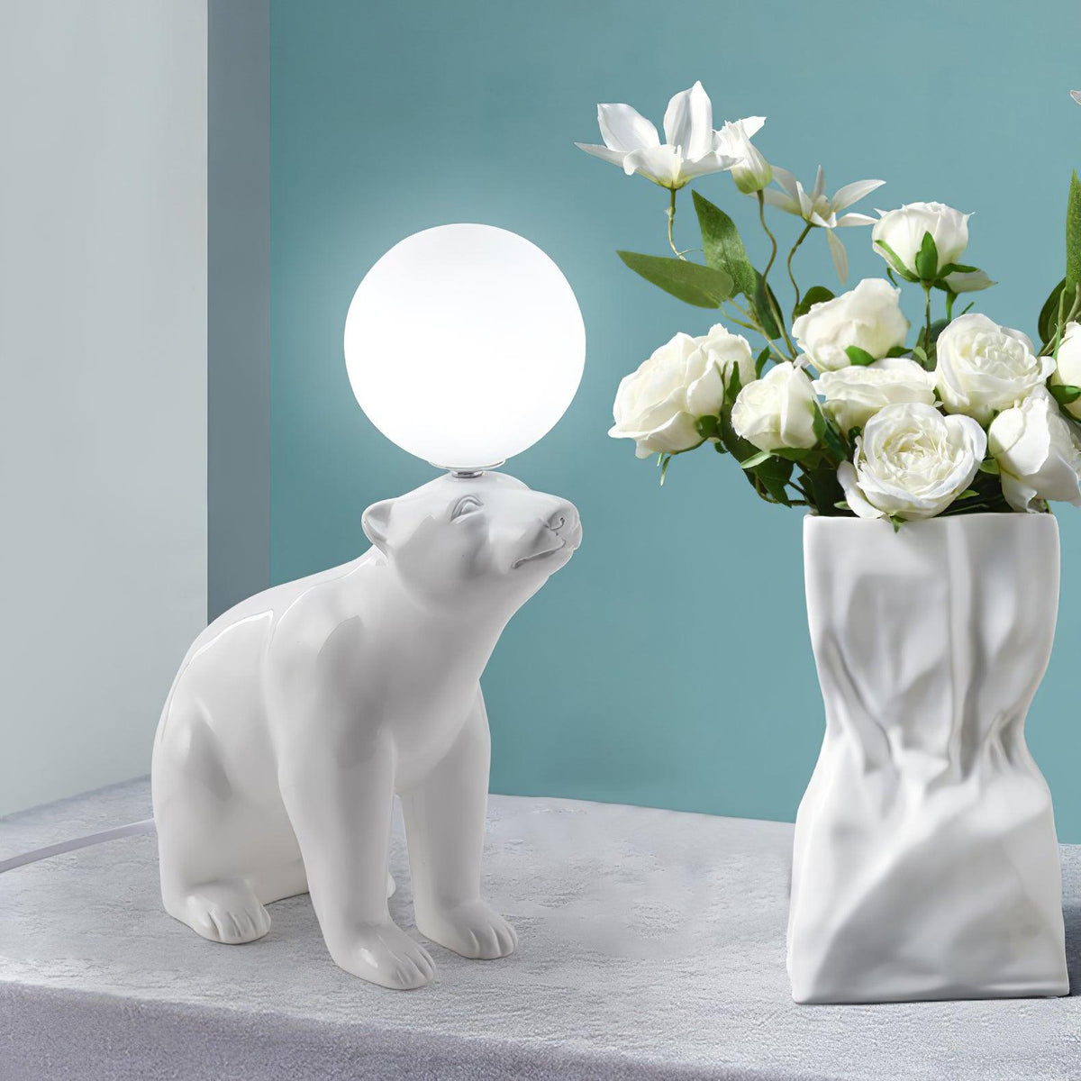 Bellano Whimsical Resin Table Lamp