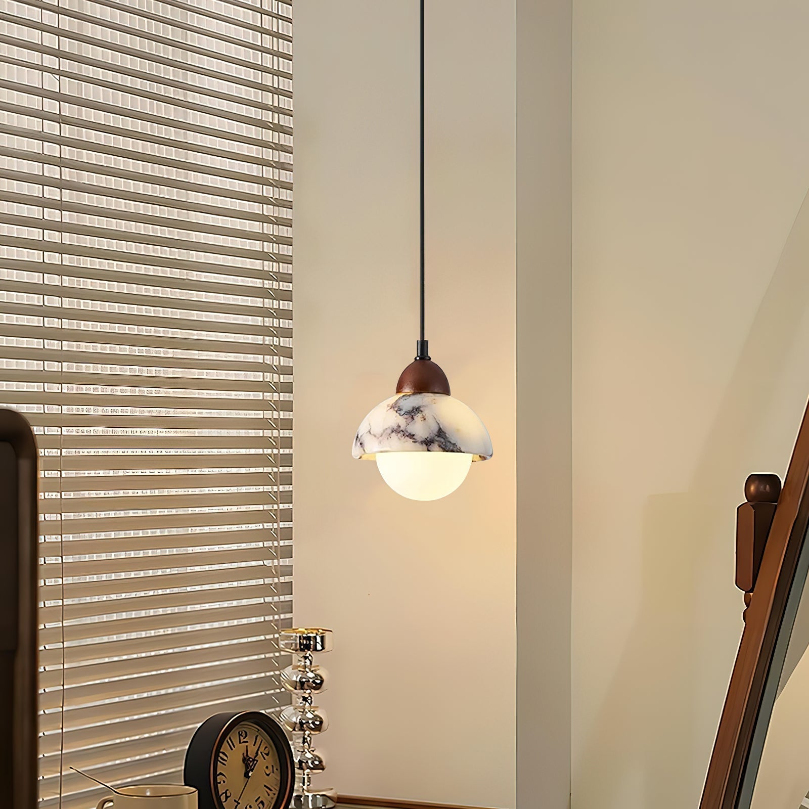 Sylivora Wooden Marble Pendant Lamp