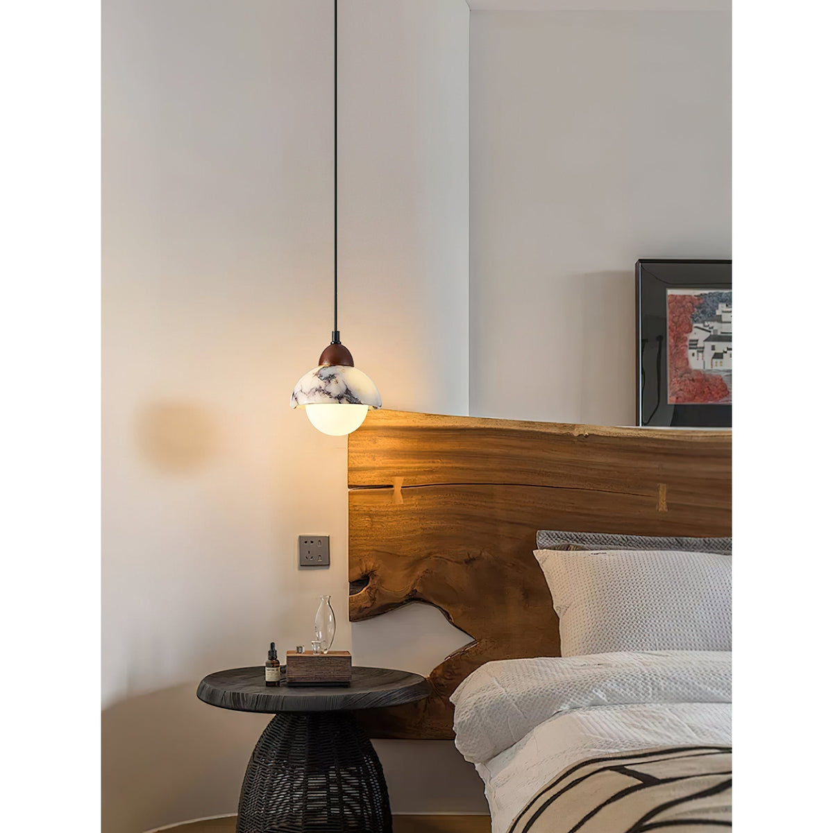 Sylivora Wooden Marble Pendant Lamp