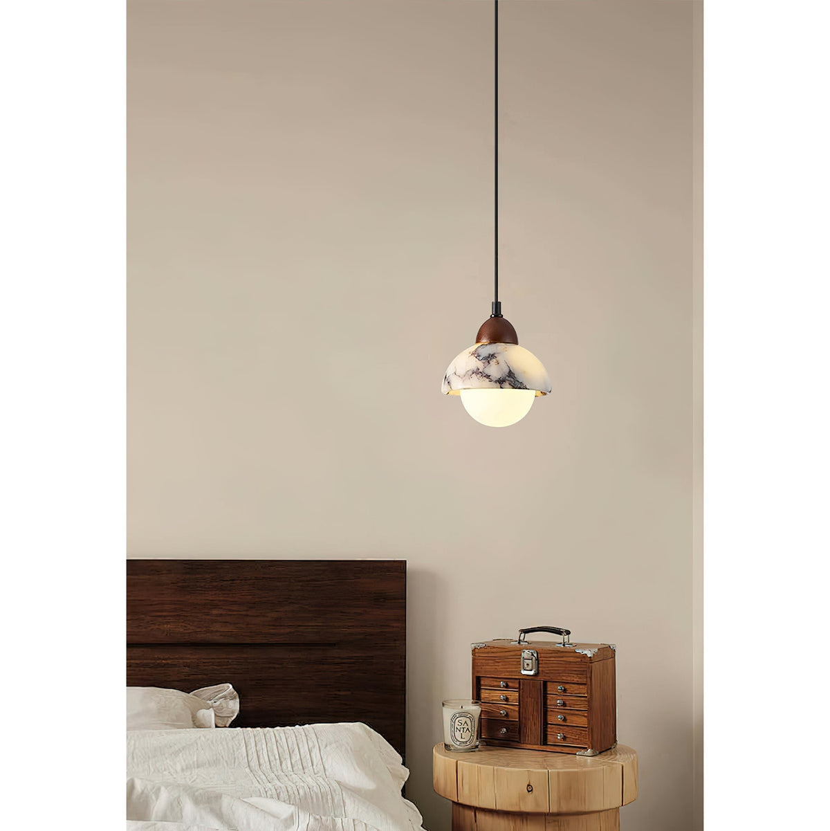 Sylivora Wooden Marble Pendant Lamp