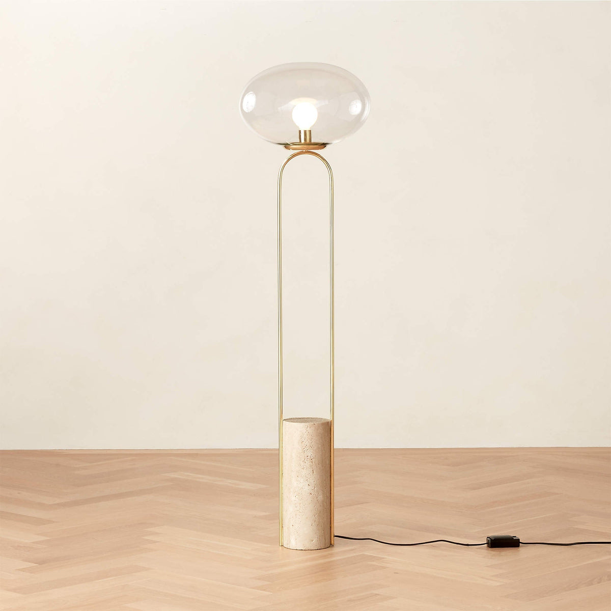 Haloroy Marble Floor Lamp