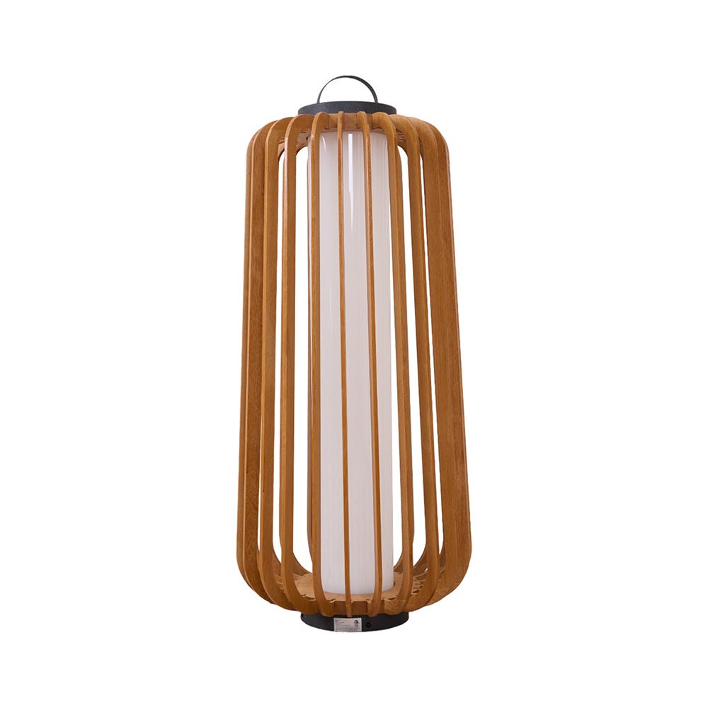 Elvelian Portable Rechargeable Wood Lantern Outdoor Light
