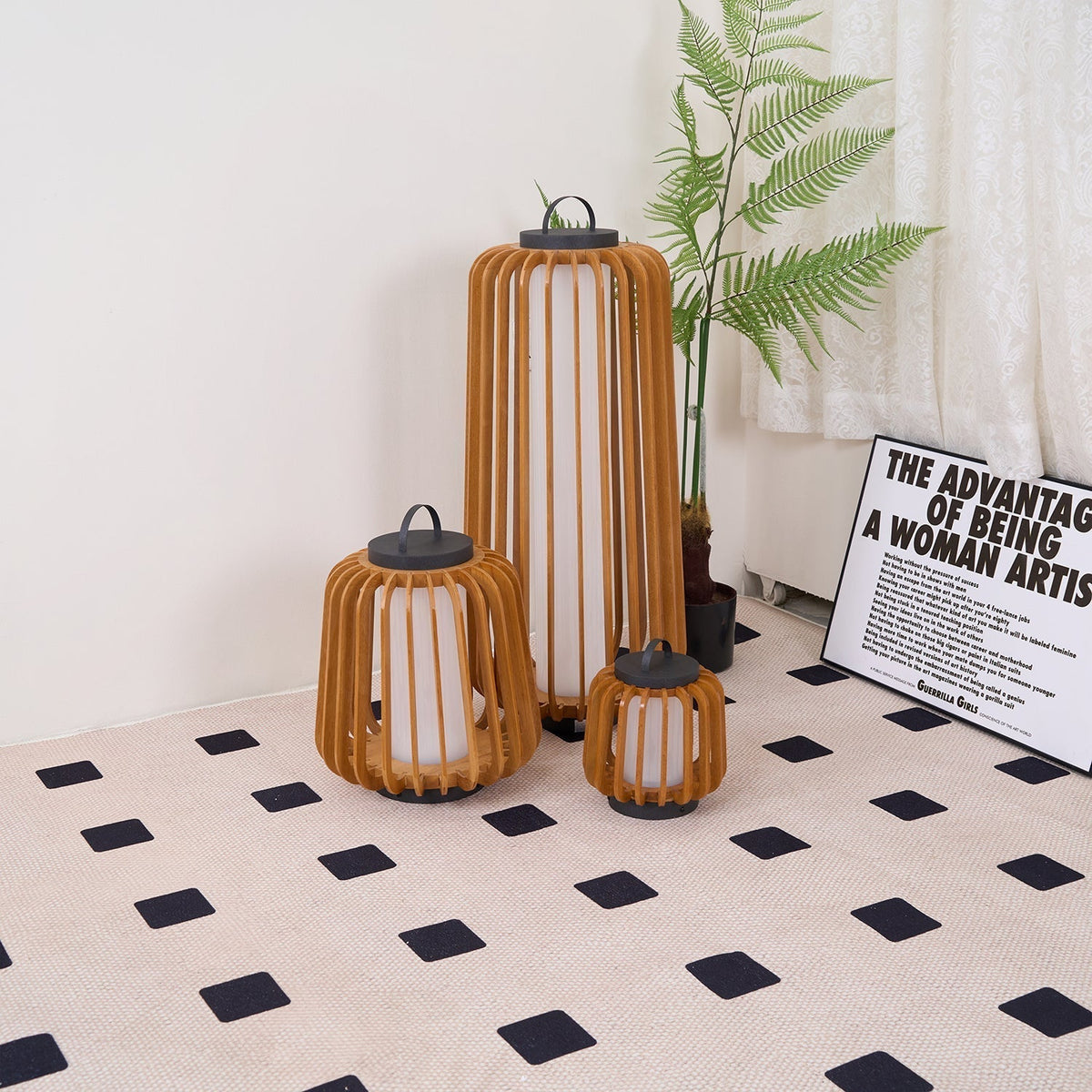 Irina Premium Art Portable Lantern Outdoor Light