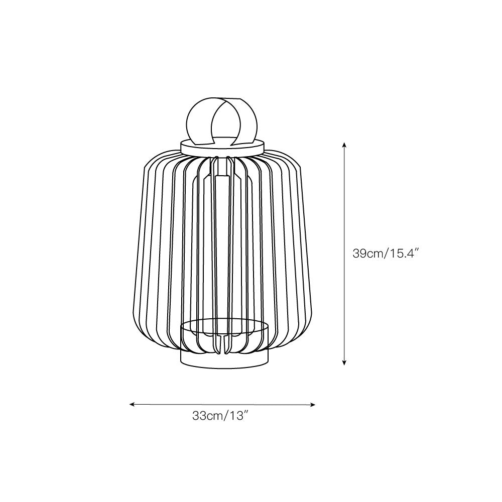 Slat Outdoor Table Light