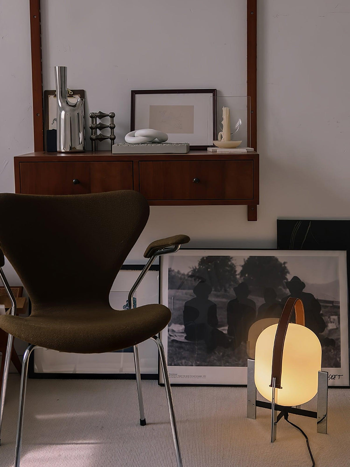 Harper Minimalist Glass Table Lamp