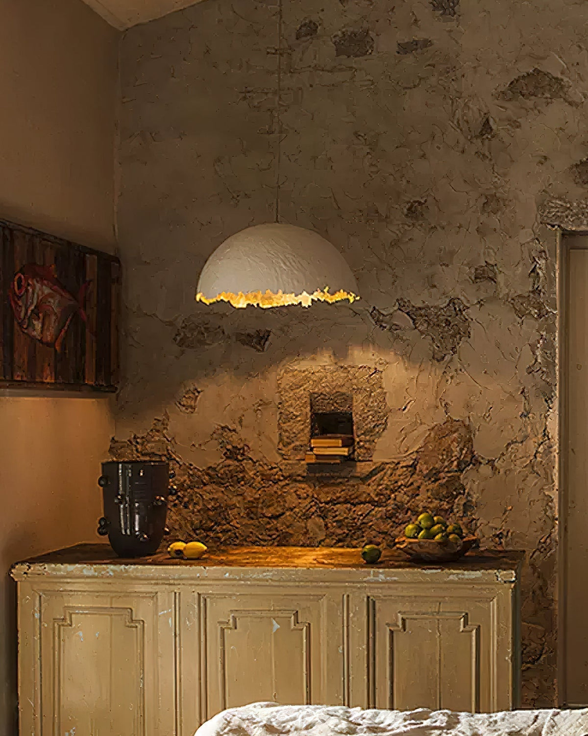 Viliriel Textured Fiberglass Pendant Light