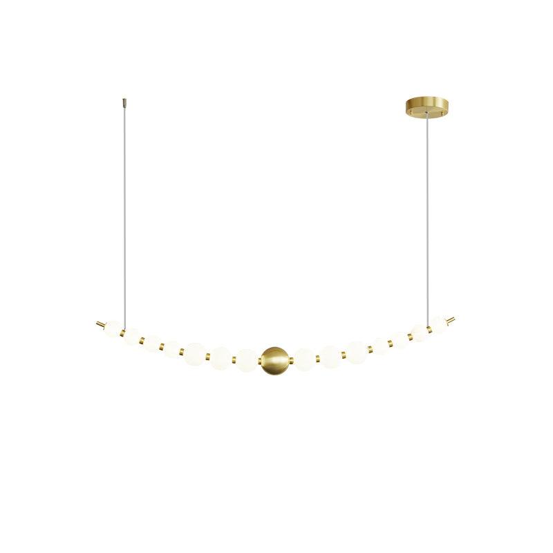 Auroira Contemporary Brass Pendant Lamp