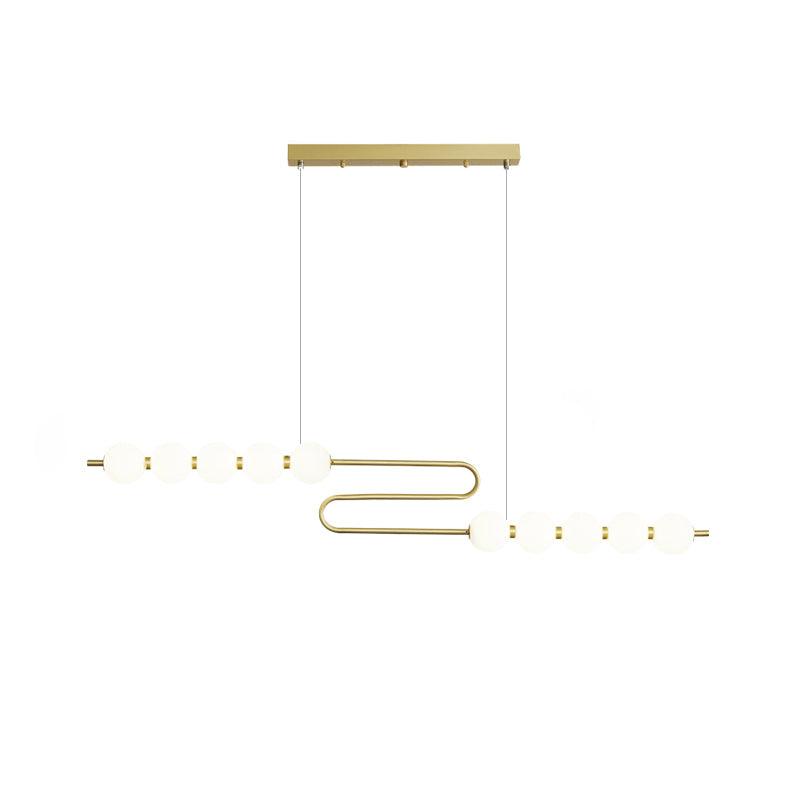 Auroira Contemporary Brass Pendant Lamp