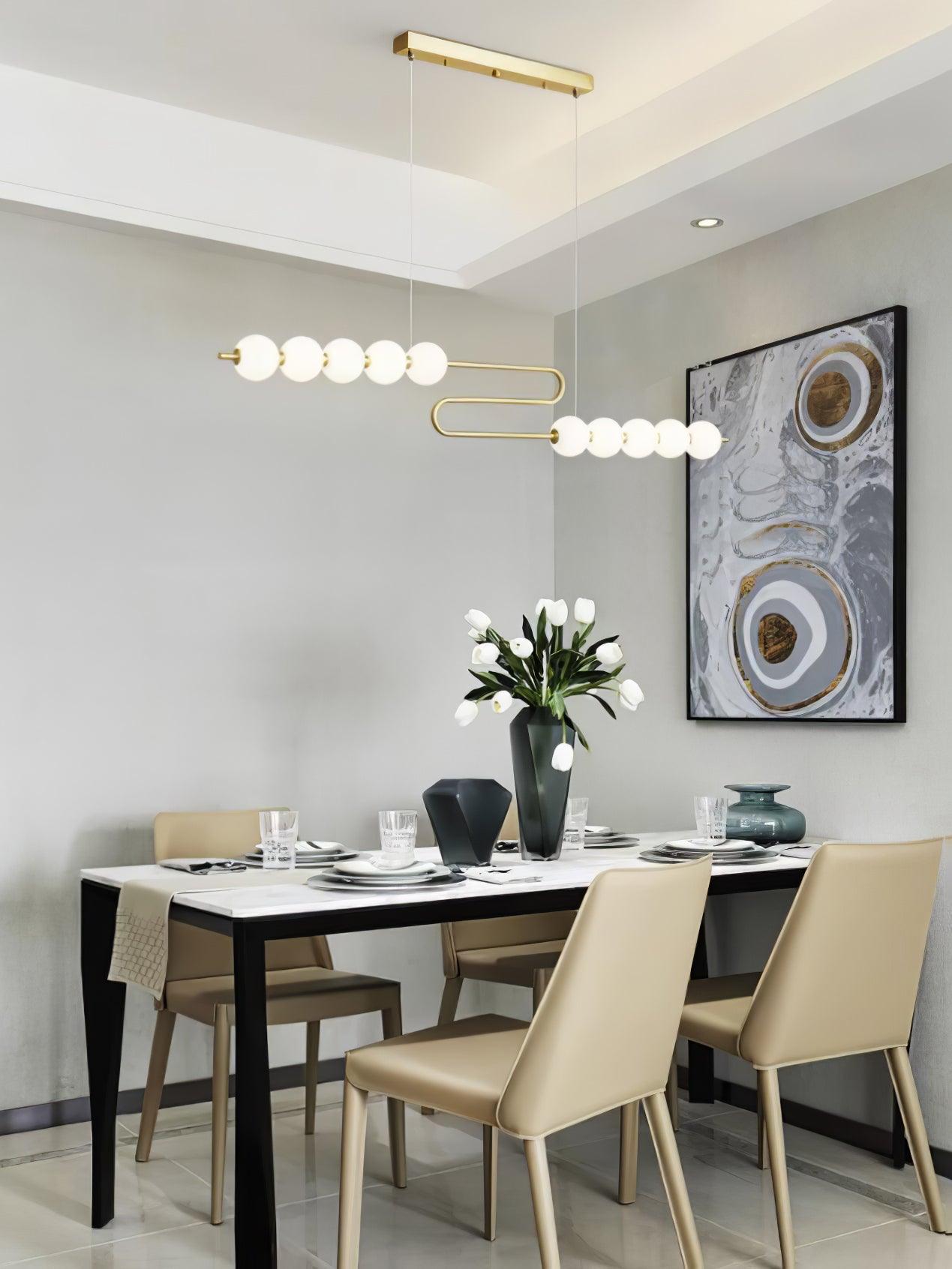 Auroira Contemporary Brass Pendant Lamp