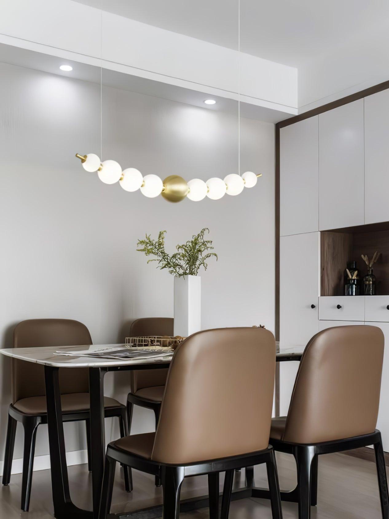 Auroira Contemporary Brass Pendant Lamp