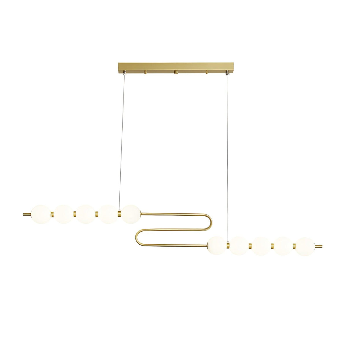 Auroira Contemporary Brass Pendant Lamp
