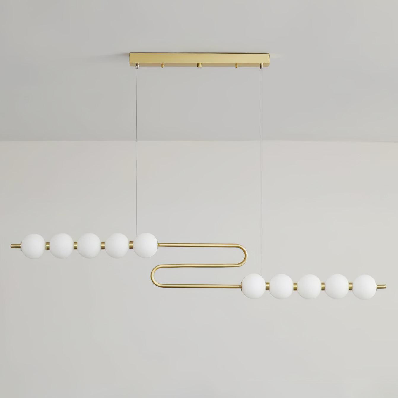 Auroira Contemporary Brass Pendant Lamp