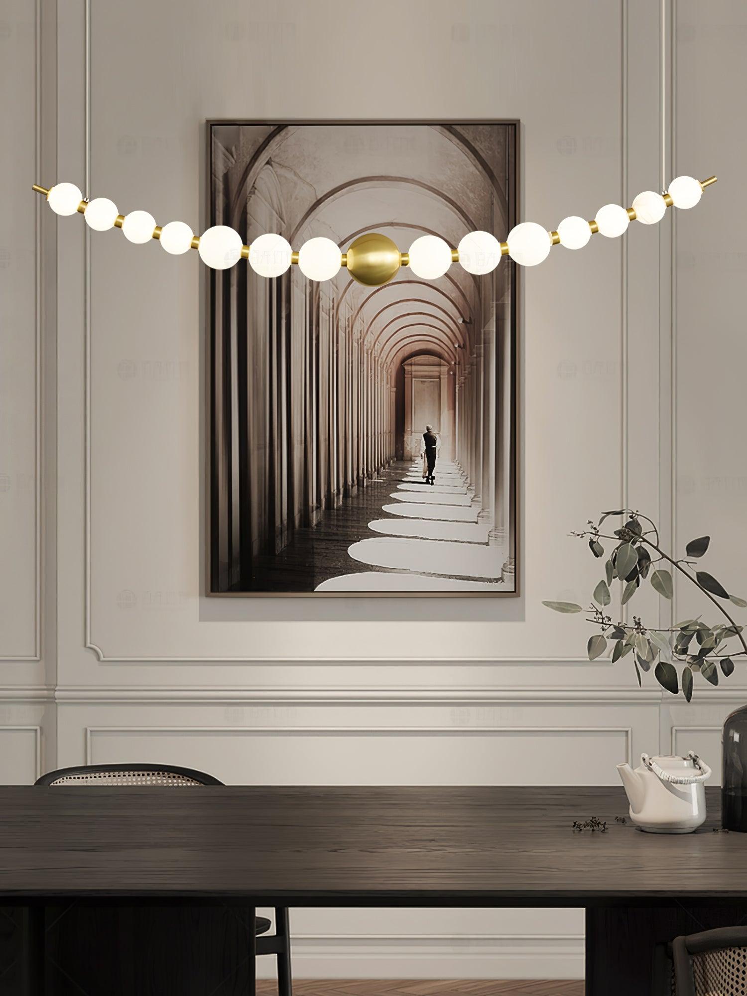 Auroira Contemporary Brass Pendant Lamp
