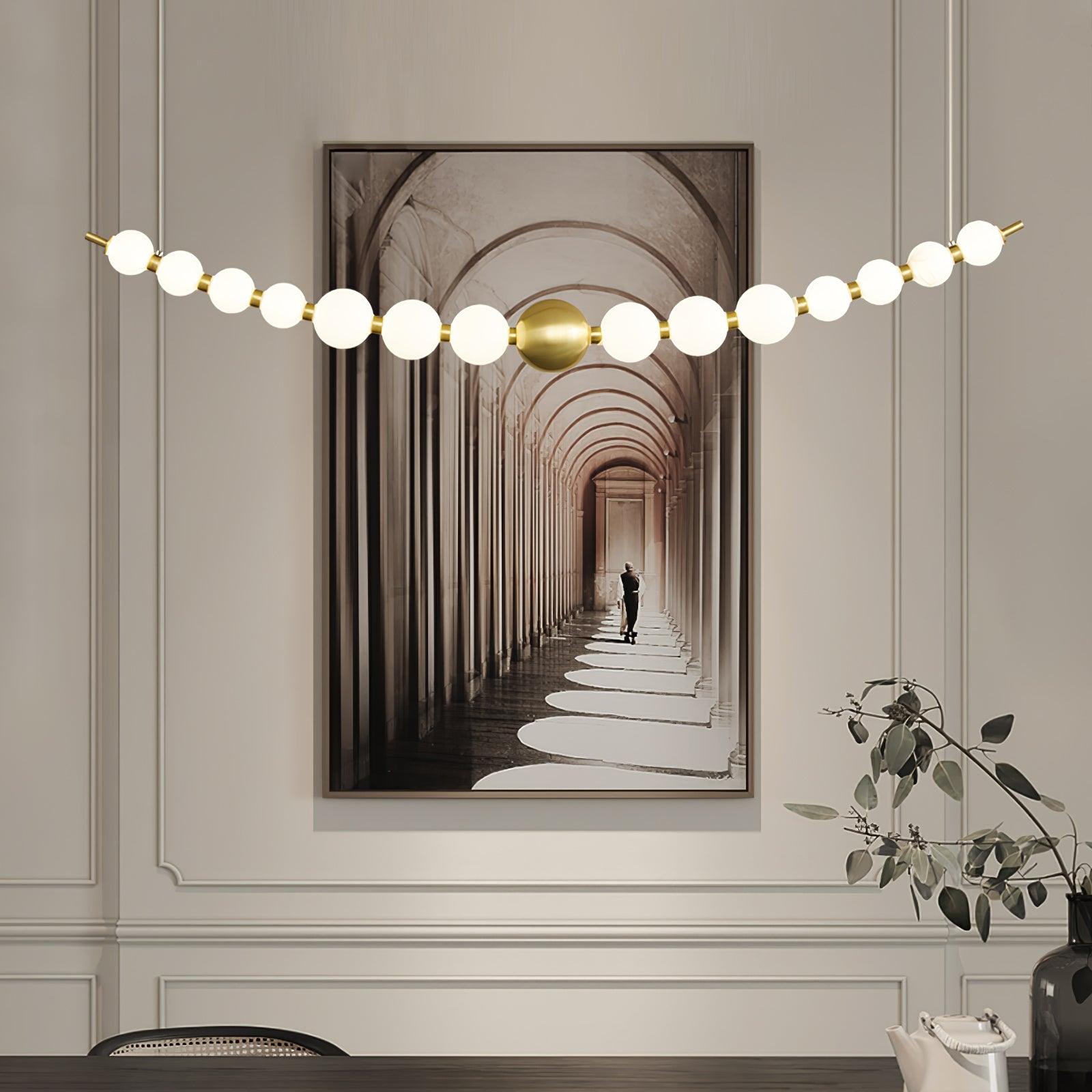Auroira Contemporary Brass Pendant Lamp