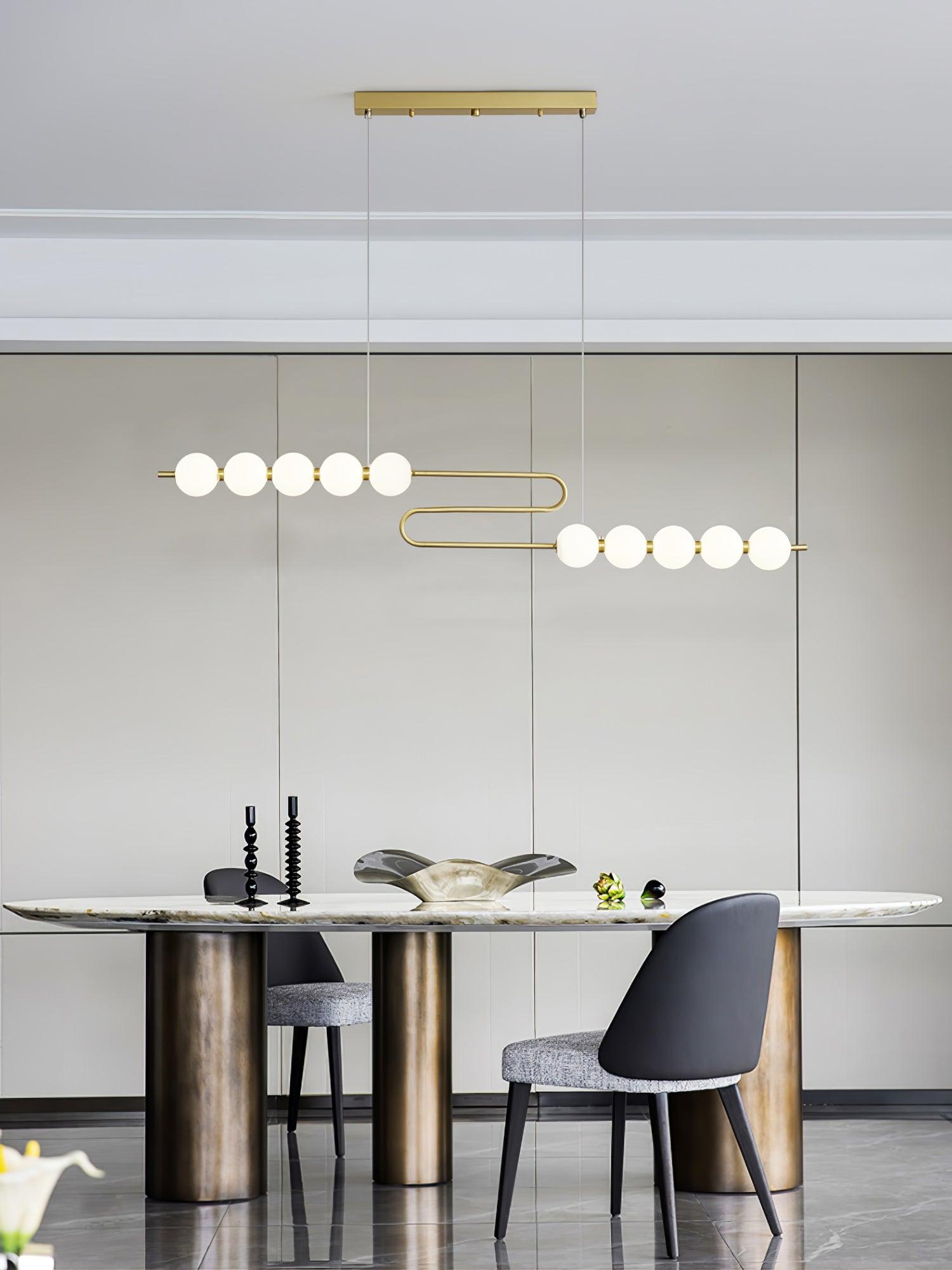 Auroira Contemporary Brass Pendant Lamp