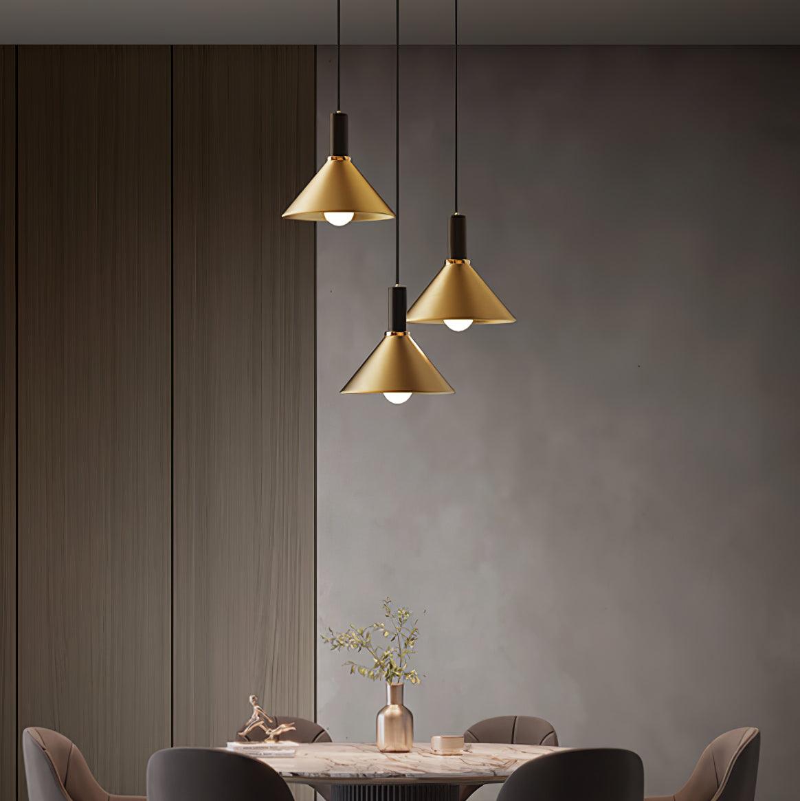 Casalelia Brass Cone Pendant Lamp