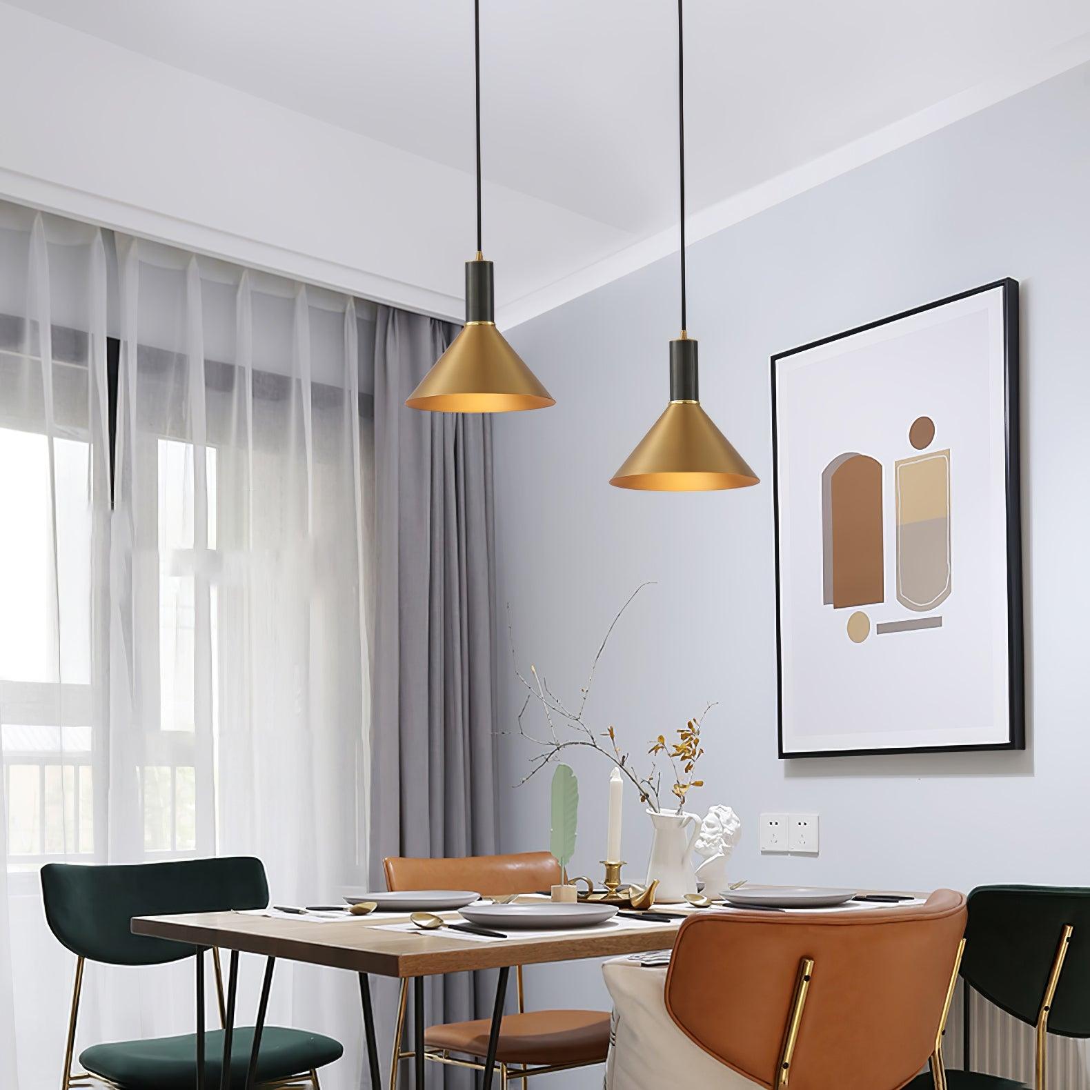 Casalelia Brass Cone Pendant Lamp