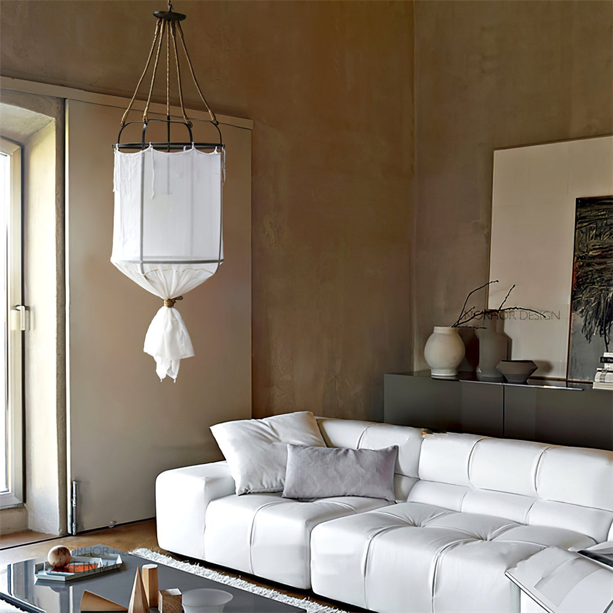 Lininora Fabric Bohemian Pendant Light