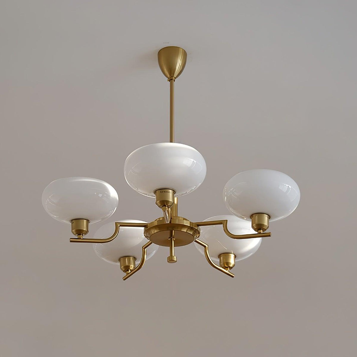 Amino Pendant Lamp Glass Globe Brass Frame