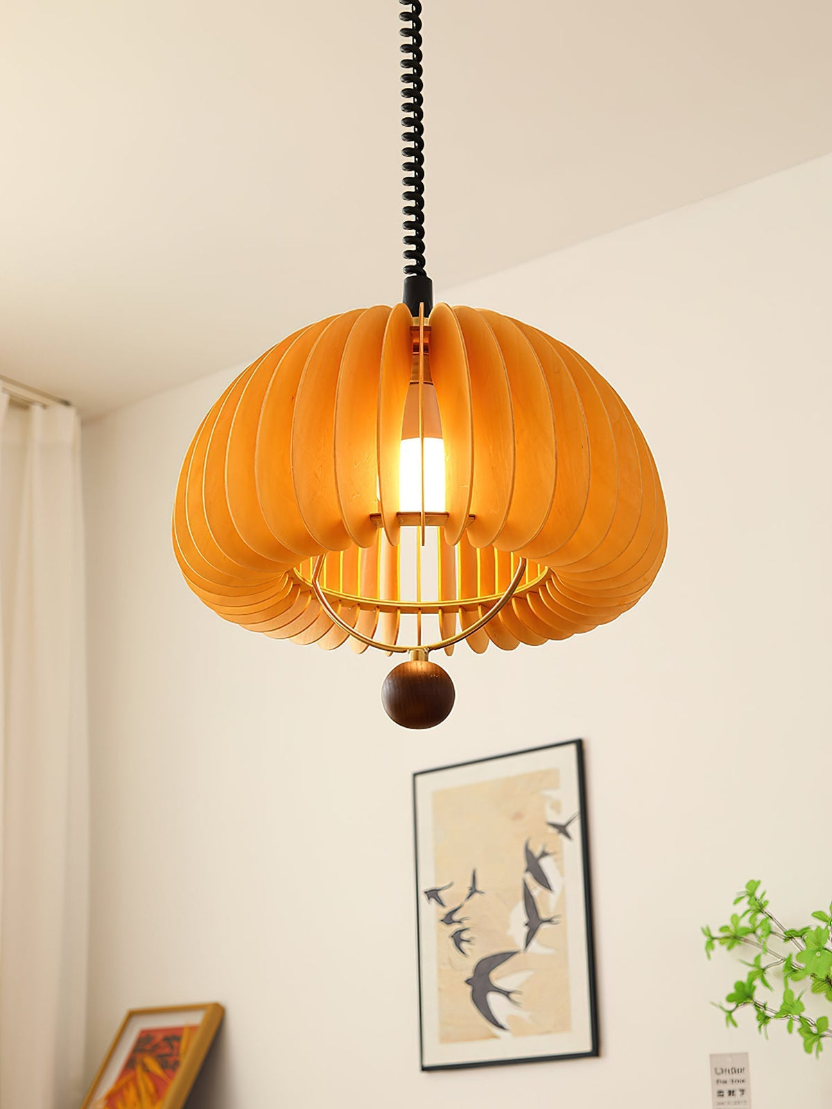 Fisher Modern Wood Pendant Light