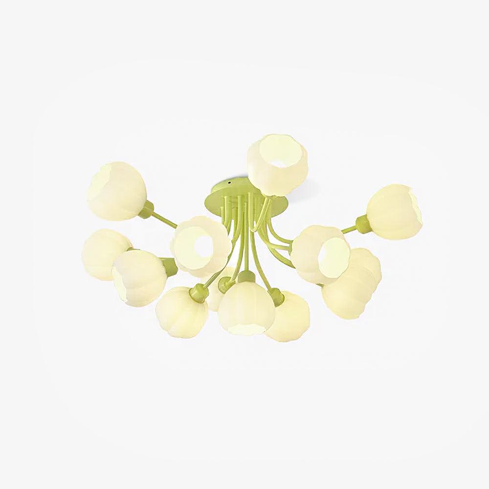 Zenorarae Elegance Matcha Glass Ceiling Lamp