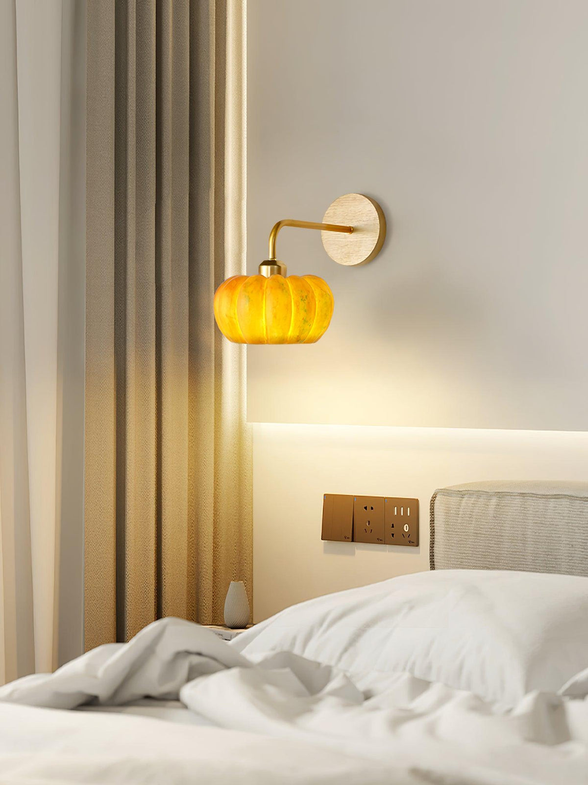 Vilorel Individual Creativity Pumpkin Wall Light