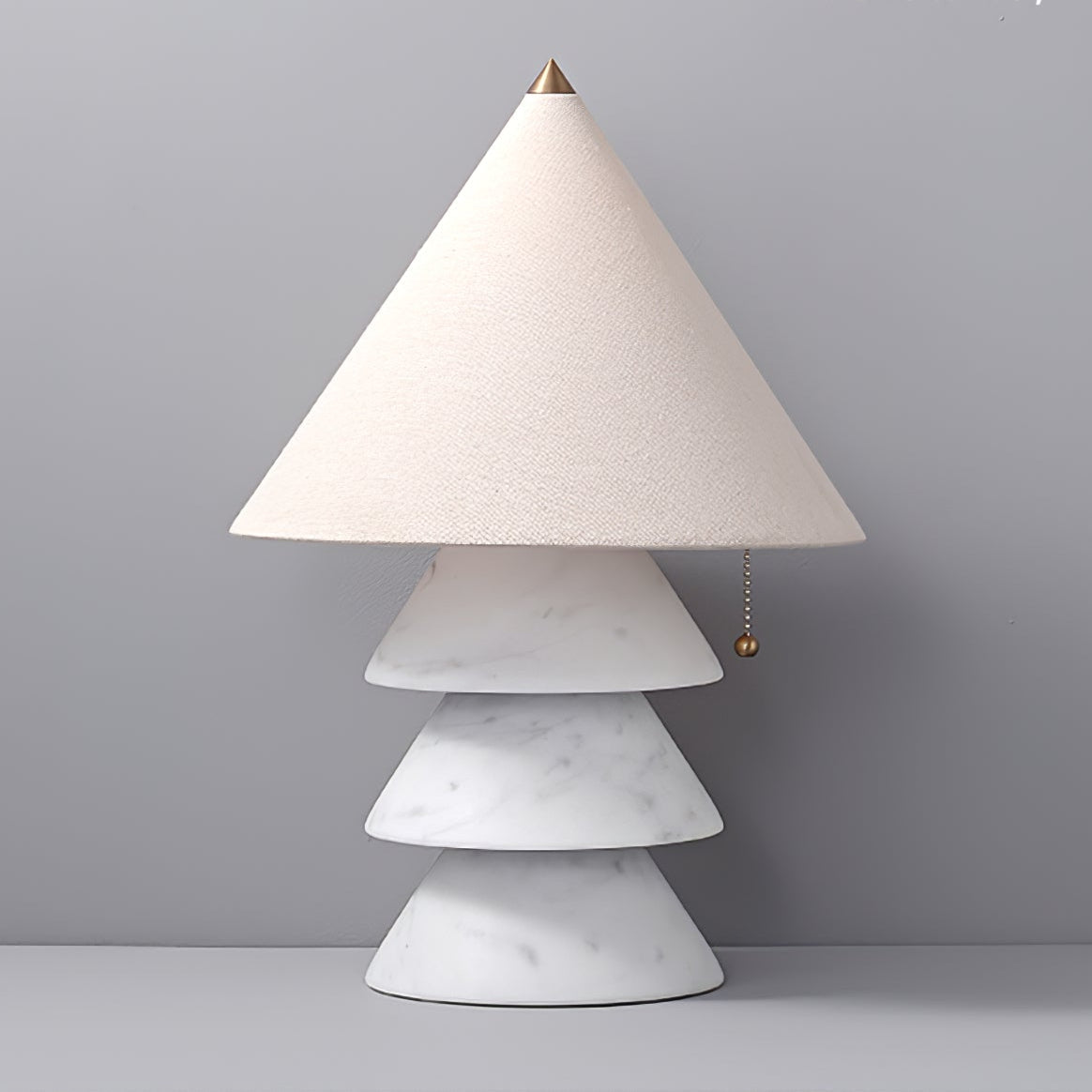 Pyramid Retro Marble Table Lamp