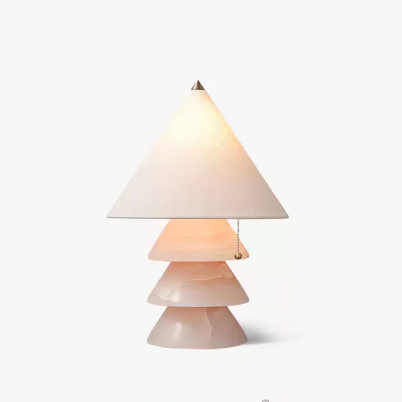 Pyramid Retro Marble Table Lamp