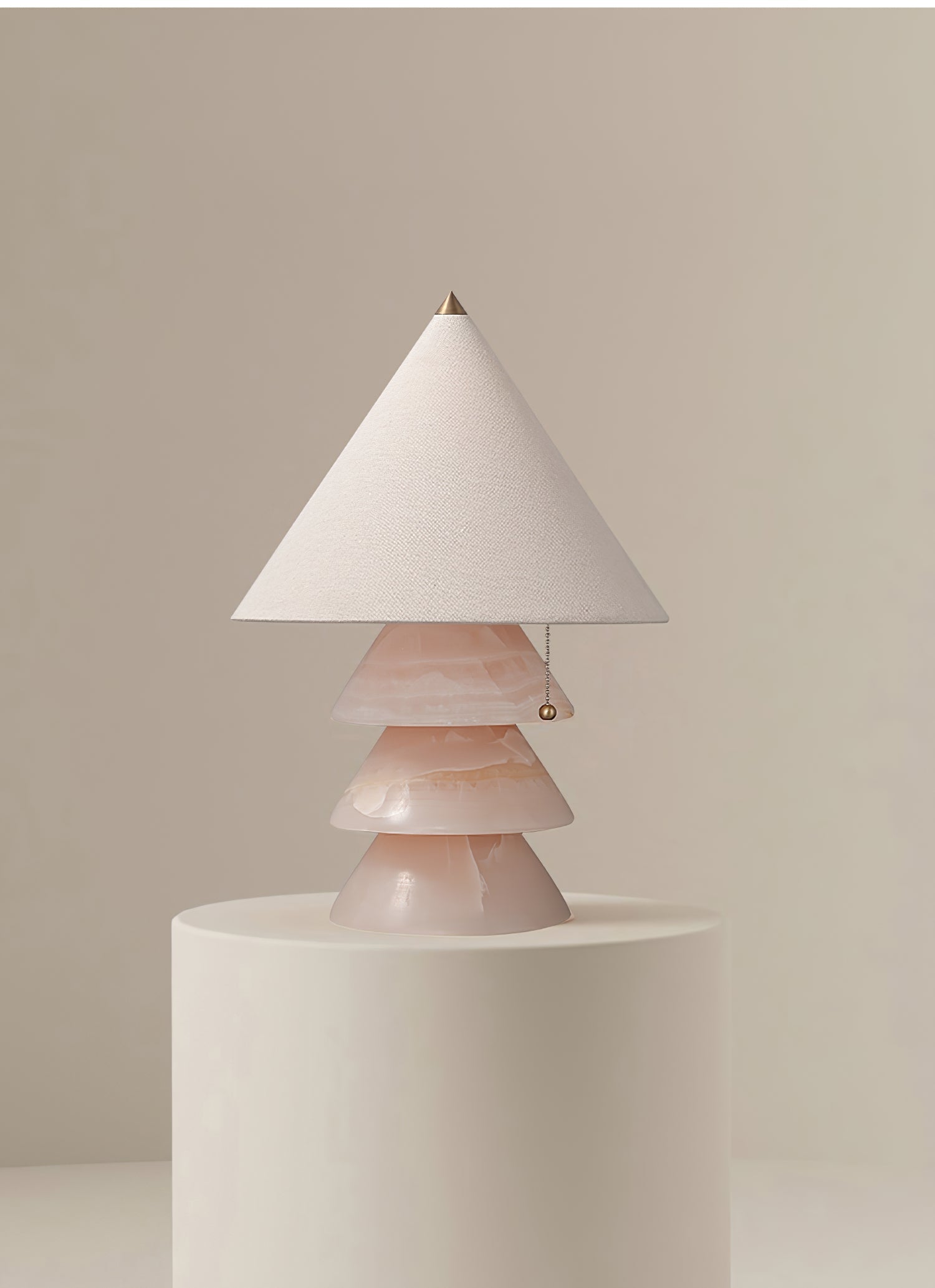 Pyramid Retro Marble Table Lamp