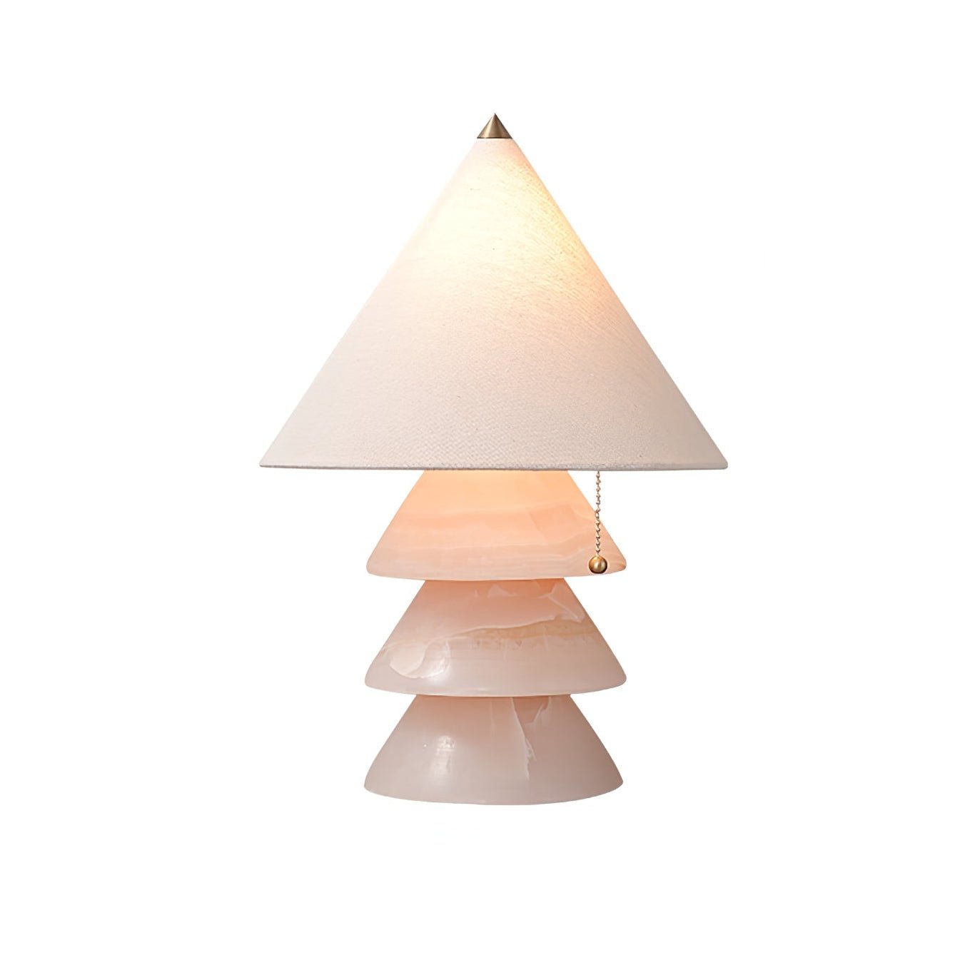 Pyramid Retro Marble Table Lamp