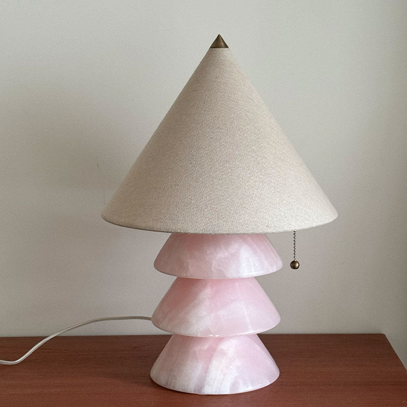 Pyramid Retro Marble Table Lamp